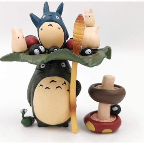 8/set 17PCS My Neighbor Totoro 2-6CM PVC Collection Model for Children Toys Gifts