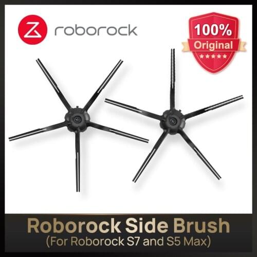 Roborock Side Brush, Original Spare Parts Replacement Accessories Compatible For Roborock S7/T7/T7 Plus S5 Max, White, Black