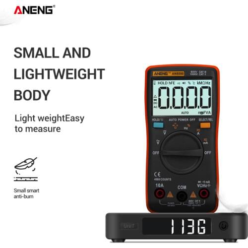 ANENG AN8000 Digital Multimeter 4000 counts profesional capacitor tester meter richmeters inductance meter tester