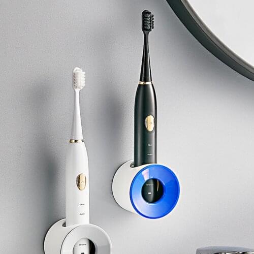 1PC Electric Toothbrush Holder Dust-proof Toothbrush Holder Wall Mount Stand Bathroom Accessories Set