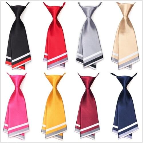 HOOYI Ties for Women Cravat Fashion Business Neckwear Work Necktie