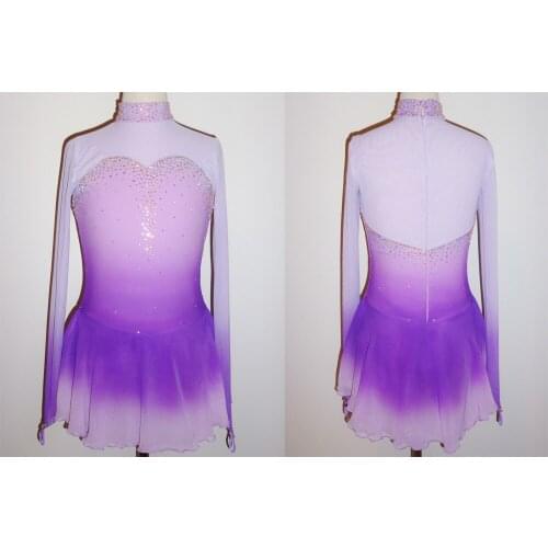 Hot Sales Ice Figure Skating Dresses Fashion New Brand Competition Girls Figure Skating Dresses Crystal DR3668