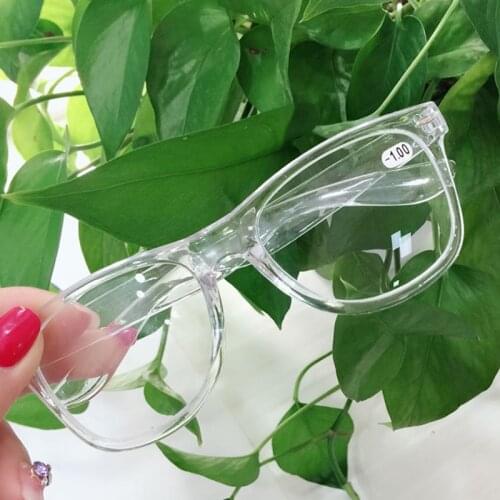 Finished Myopia Glasses For Women Men Transparent Glasses Frame Nearsighted Eyeglasses -1 -1.5 -2 -2.5 -3 -3.5 -4 -4.5 -5 -6 L3