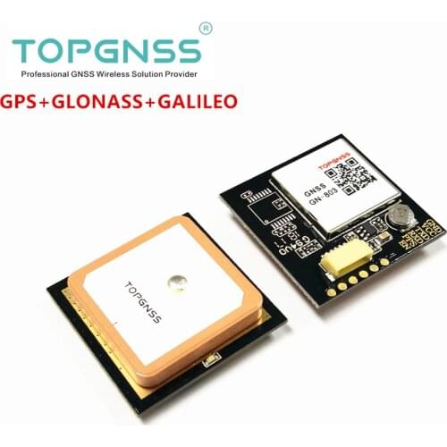 TOPGNSS GN-803 GPS GLONASS GALILEO UART TTL module antenna receiver GMOUSE Built-in FLASH