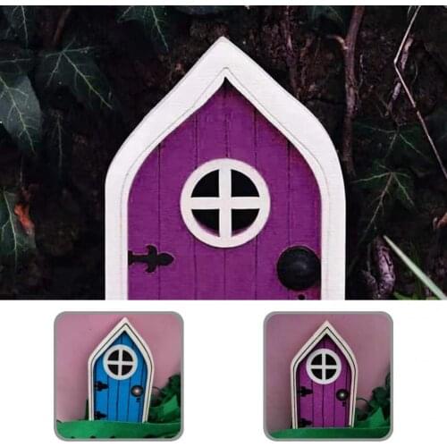 Halloween Christmas Theme 2021 Unique Gnome Tree House Miniatures Wooden Statue Multi-color Long-Lasting