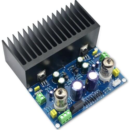 HIFI Vacuum Tube Amplifier Board Electronic Valve Amplifier 6J1+LM1875 Amplifier Ac18V Diy Kit