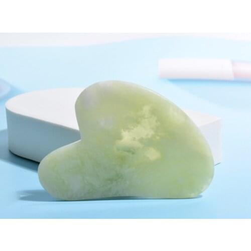 Facial Lifting Tool Natural Jade Stone Guasha Board For Spa Acupuncture Therapy Trigger Point Treatment Gua Sha Scraping Massage