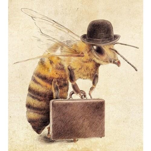 JMINE Div 5D Bee travel Full Diamond Painting cross stitch kits art High Quality Animal 3D paint by diamonds