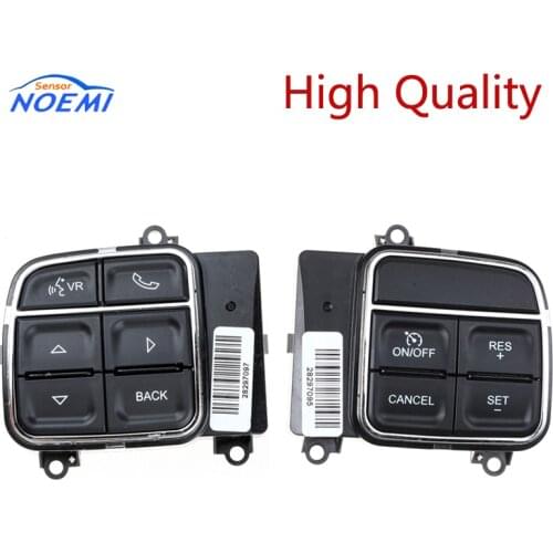 YAOPEI Steering Wheel Control Button Switch Audio controller For 2011-2018 Jeep Dodge Chrysler 56046255AD 56046094AE