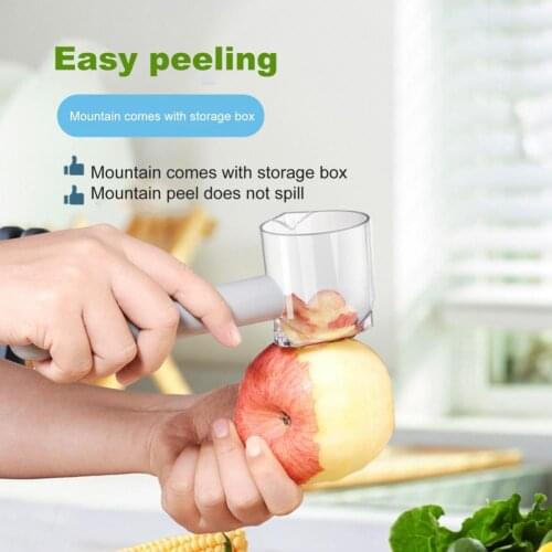 Peeler Multifunctional with Container Stainless Steel Fruit Vegetable Peeler Non Slip Handle for Kitchen Three-in-one peeler
