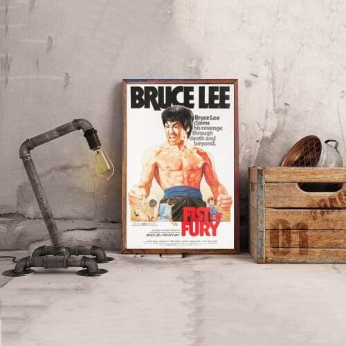 Fists of Fury R1980s Hong Kong Movie Poster Classic Vintage Retro Canvas Print Art Poster Wall Painting Home Decoration