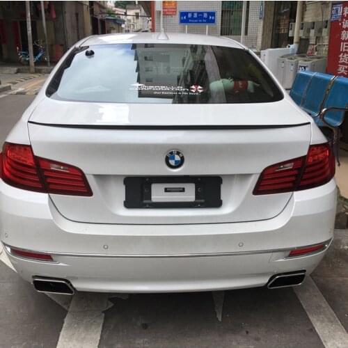 For BMW F10 F18 M5 5-Series 520 525 528 530 535 Spoiler High Quality ABS Material Car Rear Trunk Wing Accessories Body Kit