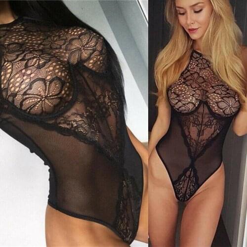 Womens Holiday Mini Playsuit Ladies Lace Summer One Piece Jumpsuit Summer Beach Dress Size 6 - 14