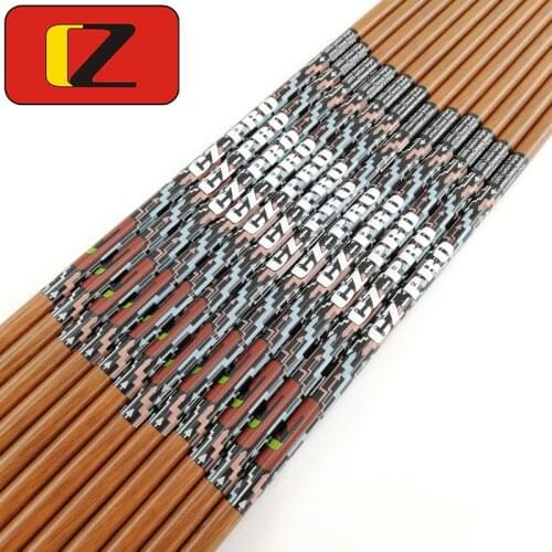 Inals Archery Carbon Arrow Shaft Spine 400 500 600 32Inch ID6.2mm for Compound Recurve Bow Longbow Hunting 12PCS