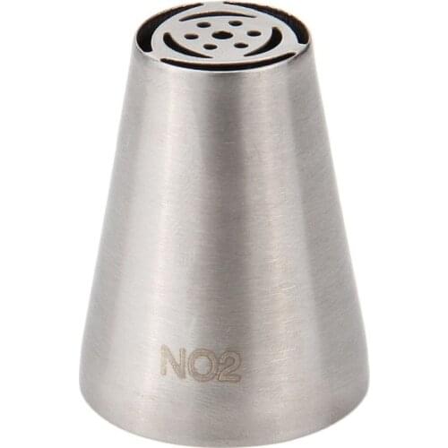 30pcs/lot)Free Shipping FDA High Quality Stainless Steel Cake Decorating Russian Flower Nozzle #NO2