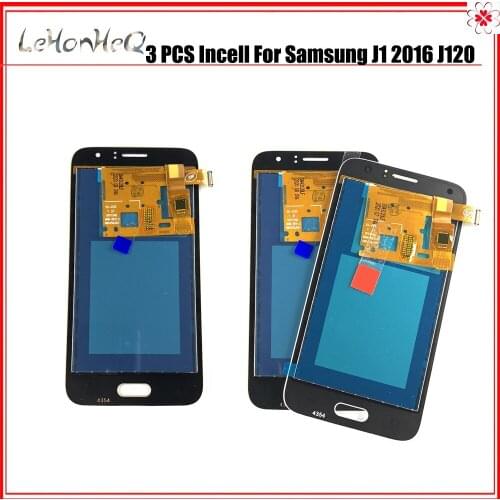 3 Piece/lot Incell LCD For Samsung Galaxy J1 2016 Display J120 LCD Touch Screen Digitizer Assembly
