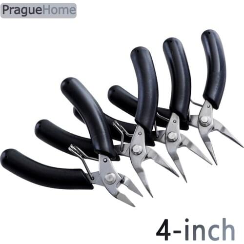 4 Inch Mini Wire Cutter Pliers Diagonal Nipper Nose Pliers Cable Snips Electrical Cutting Pliers Repair Portable DIY Hand Tools