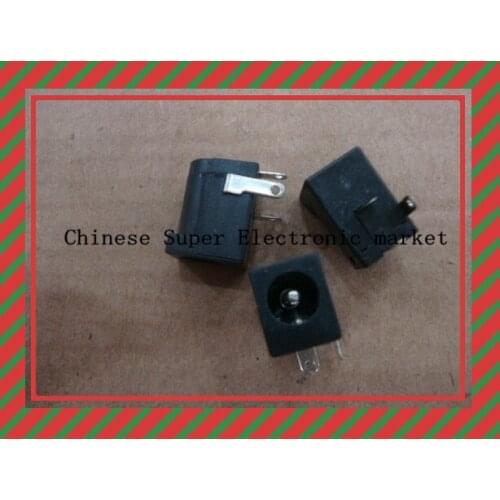 50Pcs DC-005 Black DC Power Jack Socket Connector DC005 5.5*2.5mm 2.5 socket Round the needle
