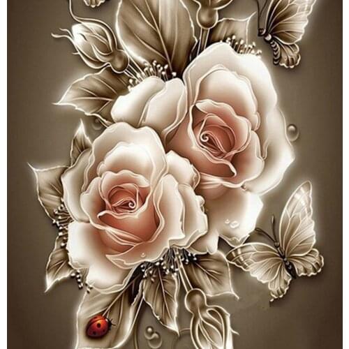 5D DIY Diamond Painting Flower Peony Series Cross Stitch Diamond Embroidery Mosaic Picture of Rhinestones Patterns Home decor