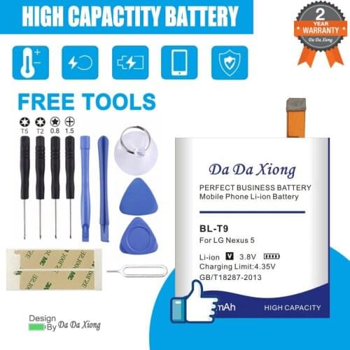 Original Da Da Xiong 4100mAh BL-T9 BL T9 Battery for LG Google Nexus 5 E980 Nexus G D820 D821