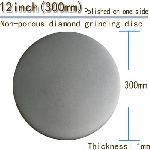 BAXIONGDI Imperforate 12" inch (300mm)Diamond Grinding Disc Coated Flat Lap Disk Jewelry Tools for Sanding and polishing