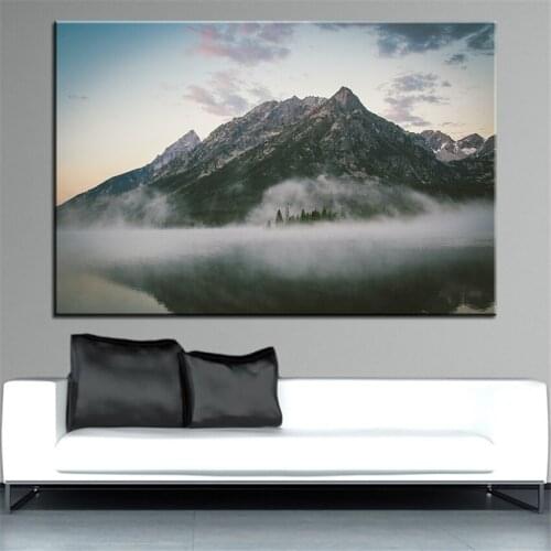 Large size Printing Oil Painting landscape mountains nature Wall paint Decor Wall Art Picture For Living Room painting No Frame