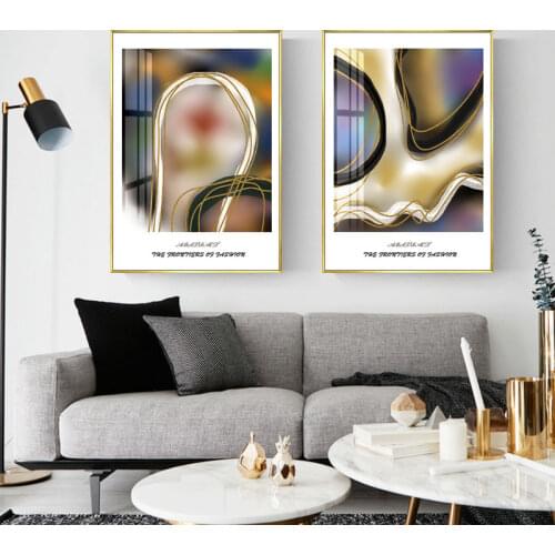 Dream Black and Green Abstract Art Canvas Paintings Modular Pictures Wall Art Canvas for Living Room Decoration No Framed