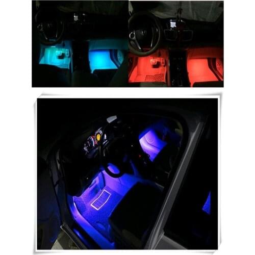 Car Styling interior LED Neon Light decoration Sticker For Fiat 500X 500L 500 C 600 Albea Bravo II Croma II DS 3 4 5 Accessories