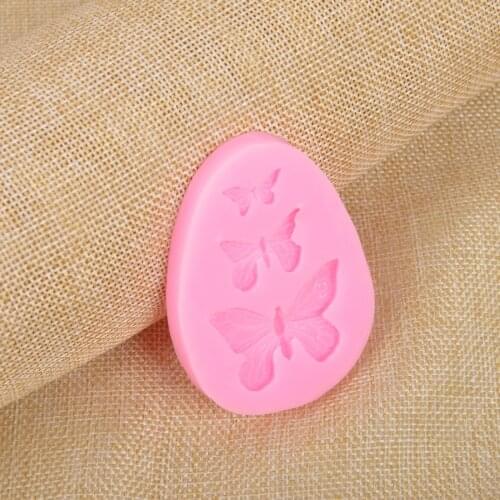 Mold Butterfly Mold Silicone Baking Accessories 3D DIY Sugar Craft Chocolate Cutter Mould Fondant Cake Decorating Tool 3 Colors