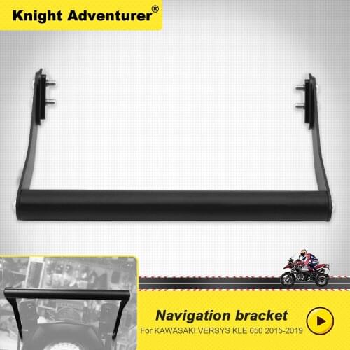 For KAWASAKI VERSYS650 KLE650 Versy KLE 650 2015-2019 Charging Wireless Mobile Phone GPS navigation bracket Supporter Holder