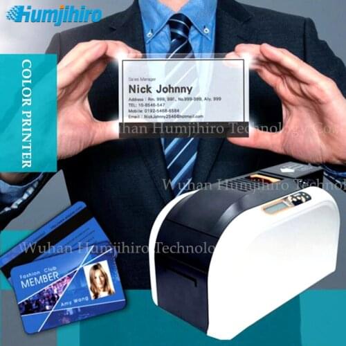 Translucent Card Printable CS220e YMCO Color Printer Double-sided Plastic PVC ID Card Printer Membership PVC Card Making Machine