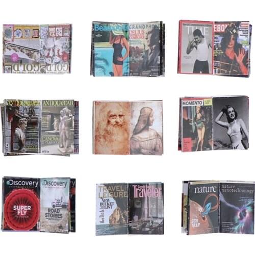 New 3PCS Mini Magazine Pretend Play Doll House Furniture Decration Accessories Toy 1:12 Scale Dollhouse Miniature Comic Book