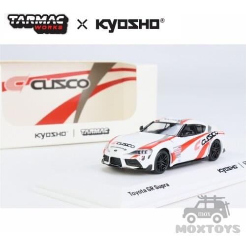 Kyosho x Tarmac Works 1:64 Toyota GR Supra TEST CAR Diecast Model Car