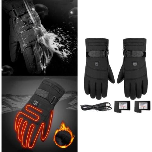 Motorcycle Electric Gloves Thermal Heat Gloves Skiing Motorbike Warm Gloves