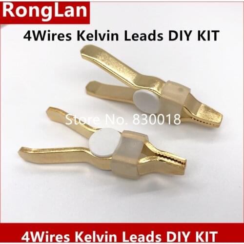 [SA] 4Wires Kelvin Leads DIY KIT large current Kelvin Test Clip Kits --10pcs/lot