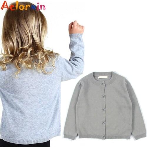 1-6 Years Baby Sweater Cardigan Autumn Cotton Candy Sweater Baby Boys Girls Toddler Children Clothing Knitted Cardigan Kids