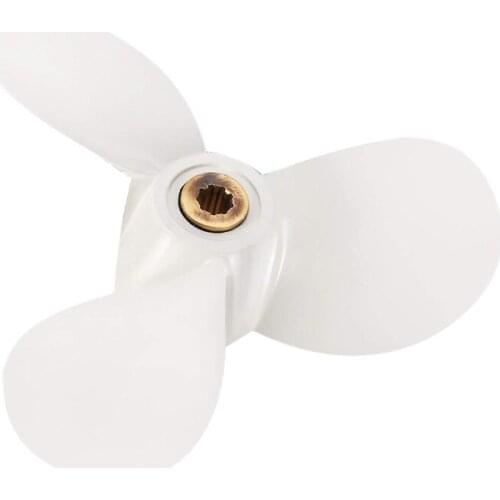 7 1/2X7 For 4Hp 5Hp 6Hp For Yamaha 9 Tooth Spine Aluminium Propellers Outboard Boat Motors Marine Propeller 6E0-45943-01-El