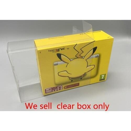 100pcs Clear transparent box For 3DSXL EU version Display storage PET protective Box