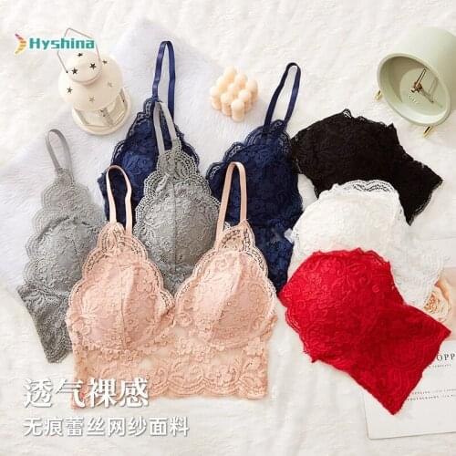 Deep V Lace Sexy Womens Traceless Bra