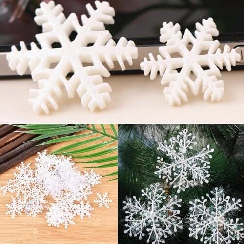 Snowflakes fluffy Snowflake Confetti winter wedding Table Party Supplies Mini Xmas Decoration Supplies New Year Gifts