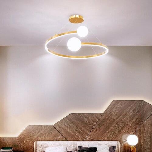 Modern Ceiling Chandelier LED Ring Pendant Lights For Bedroom Living Dining Room Hanging Lamp Indoor Lighting Home Decor Lamps