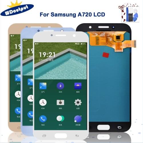 Super AMOLED 5.7"For Samsung Galaxy A7 2017 LCD A720 A720F/DS A720S Display Touch Screen Digitizer For Samsung Replacement Parts