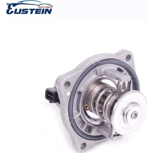 Eustein thermostat for BMW E38 E39 E52 E53 Thermostat With Housing Comes with aluminum housing, o-ring & sensor 11531436386