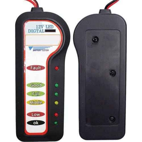 60% Hot Sale ELM327 Portable 12V LED Car Storage Battery Tester Detector Diagnostic Tool Maintenance Tools