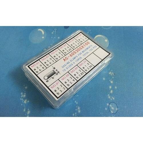 High Quality! 100 Watch Case Movement Clamps Parts Casing Repair Fix Assorted Watchmakers