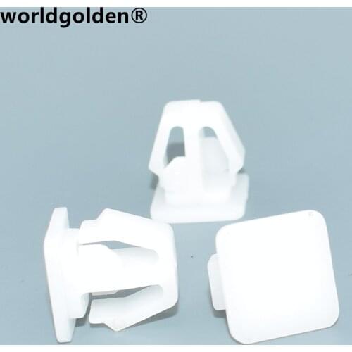 Worldgolden 100pcs auto fasteners Body Side Moulding Clip for Honda 75306-SV1-A01