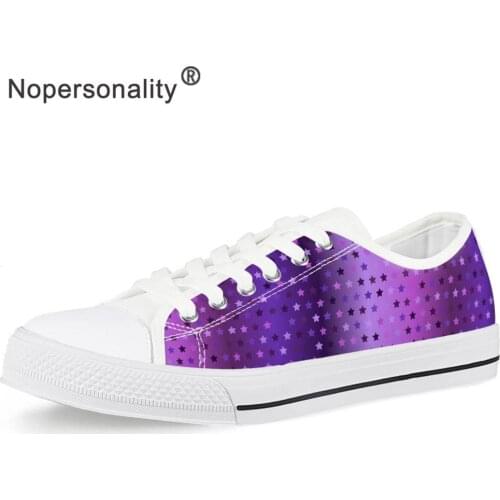 Nopersonality Classic Low Top Casual Shoes Printing Bright Star Woman Autumn Flats Ladies Vulcanize Shoes Canvas Shoes for Girl