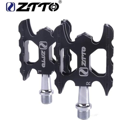 ZTTO 1 Pair CNC Lightweight MTB BMX Road Folding Bike Bicycle Cycling Sealed 4 Bearings Flat Pedal