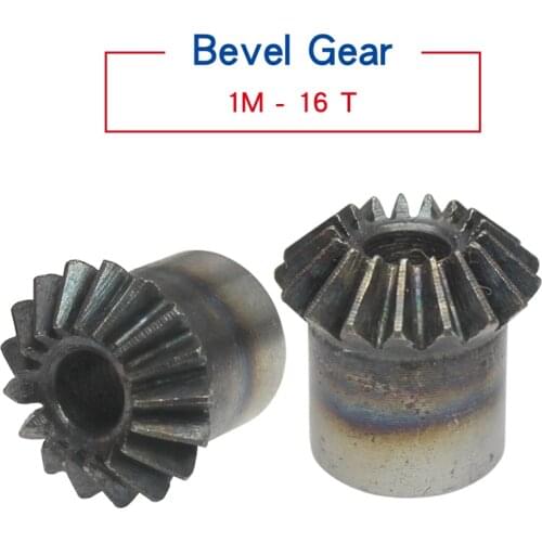 1M16teeth bevel gear outer diameter 17mm total height 18mm process hole low carbon steel material gear
