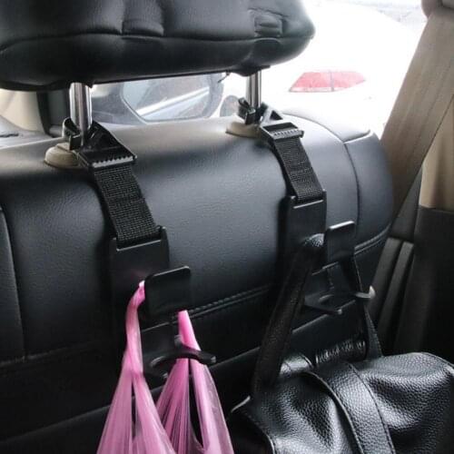 2 Pcs Car Back Seat Hook Multifunctional Universal Plastic Space Saving Storage Hook Seat Back Storage Hooks for Shoulder Bag